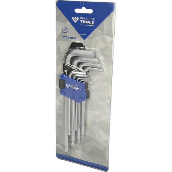 Jeu de clés males TORX® courtes, 9 pcs BT044009 Brilliant Tools