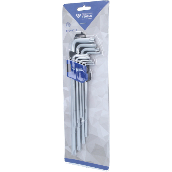 Jeu de clés males TORX® longues, 9 pcs BT044019 Brilliant Tools
