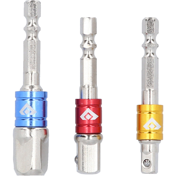 Jeu d'adaptateurs porte douilles 1/4''-3/8''-1/2'', 3 pcs BT053003 Brilliant Tools