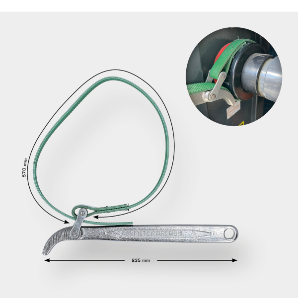 Clé à sangle, L.570mm BT064916 Brilliant Tools