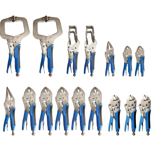 Pochette de 16 pinces étaux à verrouillage BT065016 Brilliant Tools
