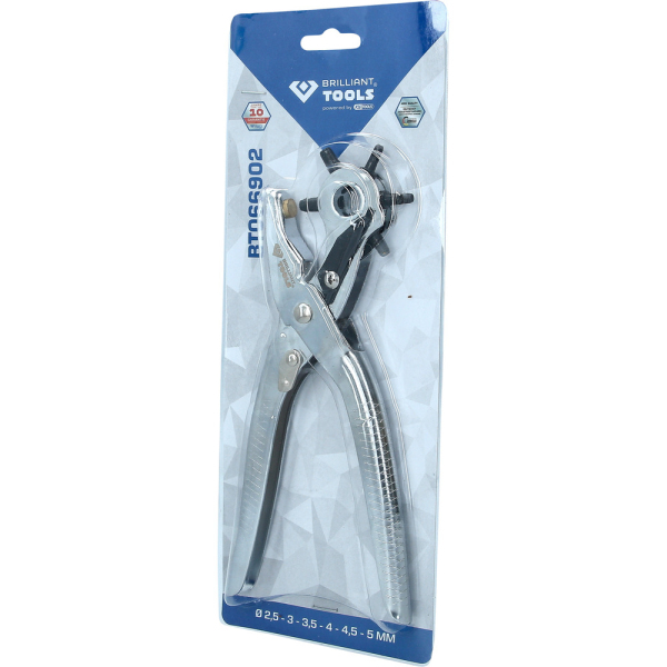 Pince emporte-pièces revolver, Ø 2,5-3,0-3,5 -4,0-4,5-5,0mm BT066902 Brilliant Tools
