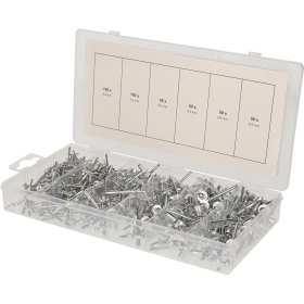 Assortiment de rivets aveugles, 400 pcs, 2,4-3,2-4-4,8mm BT066950 Brilliant Tools