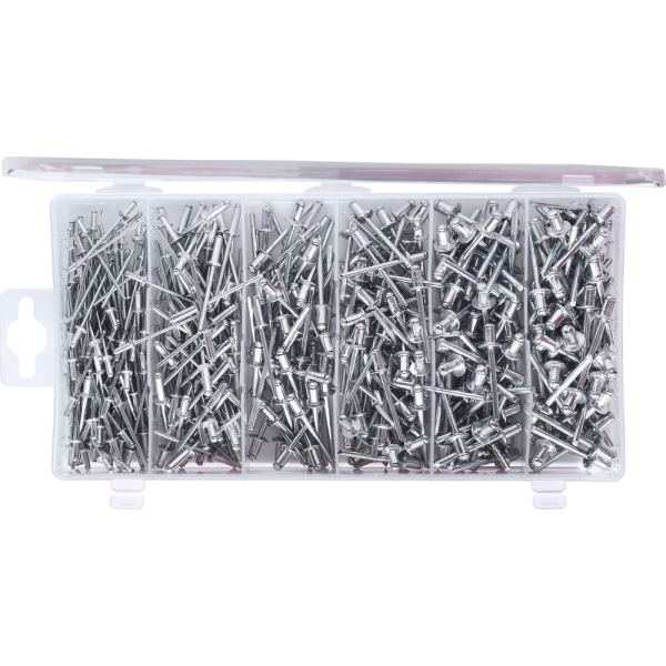 Assortiment de rivets aveugles, 400 pcs, 2,4-3,2-4-4,8mm BT066950 Brilliant Tools