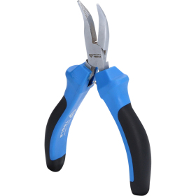 Pince électronique à bec demi-rond coudé, L.130mm BT067607 Brilliant Tools