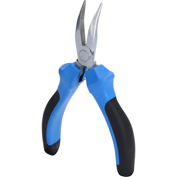 Pince électronique à bec demi-rond coudé, L.130mm BT067607 Brilliant Tools