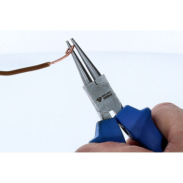 Pince électronique à bec long rond lisse, L.125mm BT067608 Brilliant Tools
