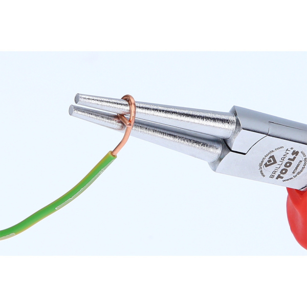 Pince à bec rond isolée, L.170mm BT068015 Brilliant Tools
