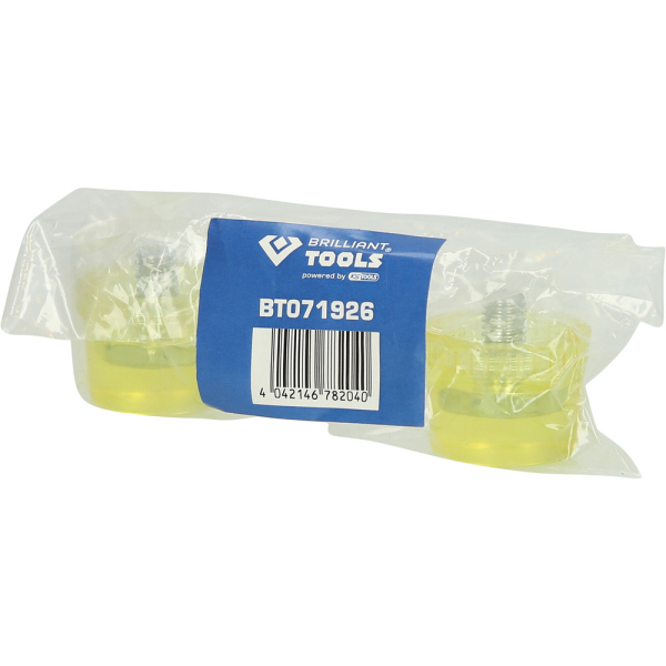 Paire d'embouts de rechange pour maillet BT071925, Ø32mm BT071926 Brilliant Tools