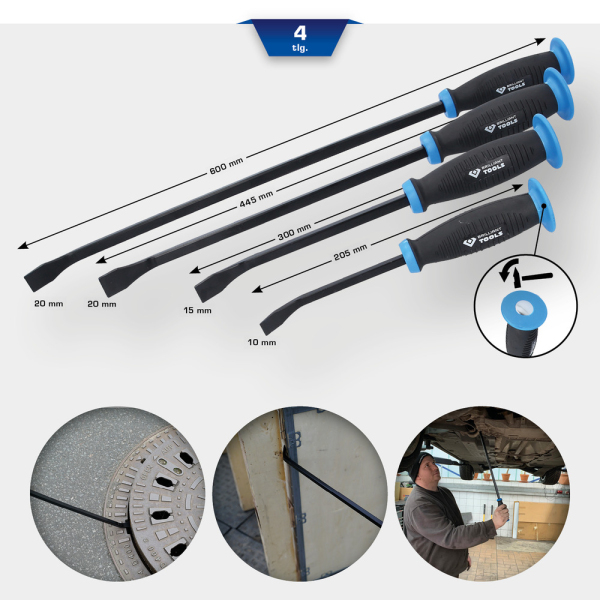 Jeu de leviers emmanchés, 4 pcs BT091004 Brilliant Tools
