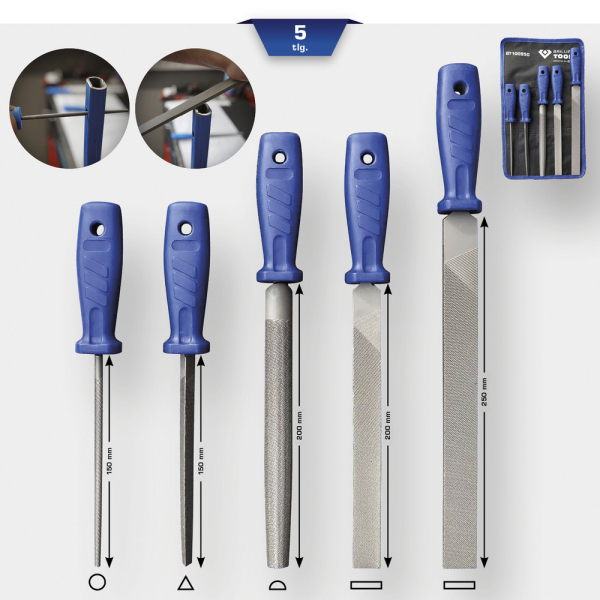 Jeu de limes, 5 pcs BT100950 Brilliant Tools