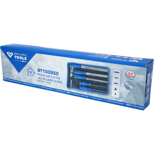 Jeu de limes, 5 pcs BT100950 Brilliant Tools