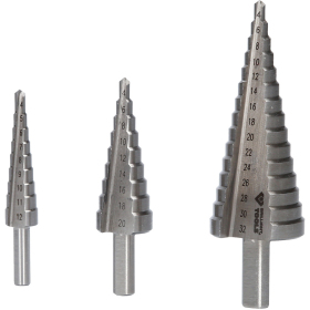 Jeu de forets étagés, 3 pcs, Ø 4 à 32mm BT101925 Brilliant Tools