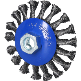Brosse acier torsadé Ø 100mm en M14 x 2,0mm BT103101 Brilliant Tools