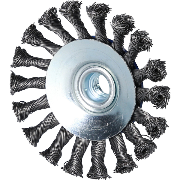 Brosse acier torsadé Ø 100mm en M14 x 2,0mm BT103101 Brilliant Tools