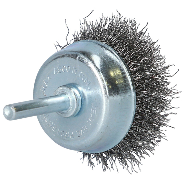 Brosse boisseau Ø 50mm, queue de serrage 6mm BT103105 Brilliant Tools