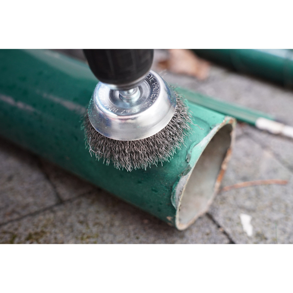 Brosse boisseau Ø 75 mm, queue de serrage 6mm BT103106 Brilliant Tools