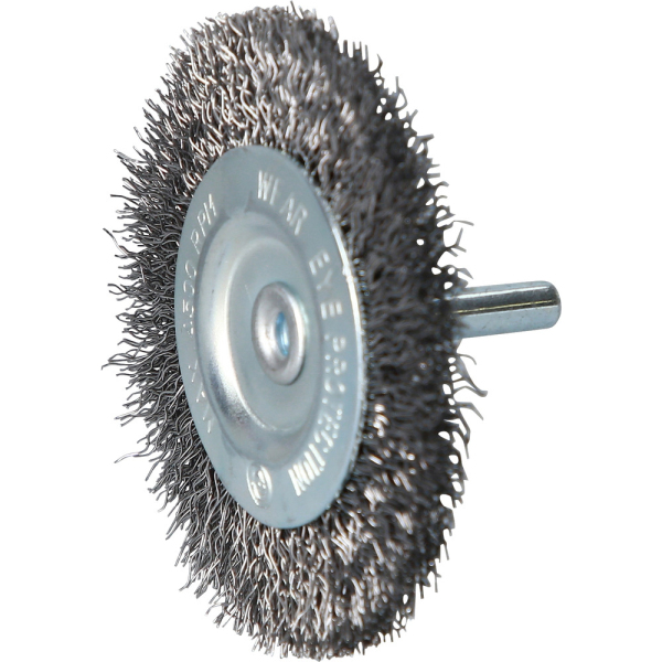 Brosse circulaire Ø 75mm, queue de serrage 6mm BT103107 Brilliant Tools