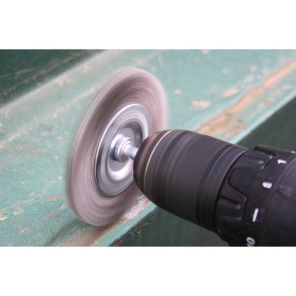 Brosse circulaire Ø 100mm, queue de serrage 6mm BT103108 Brilliant Tools