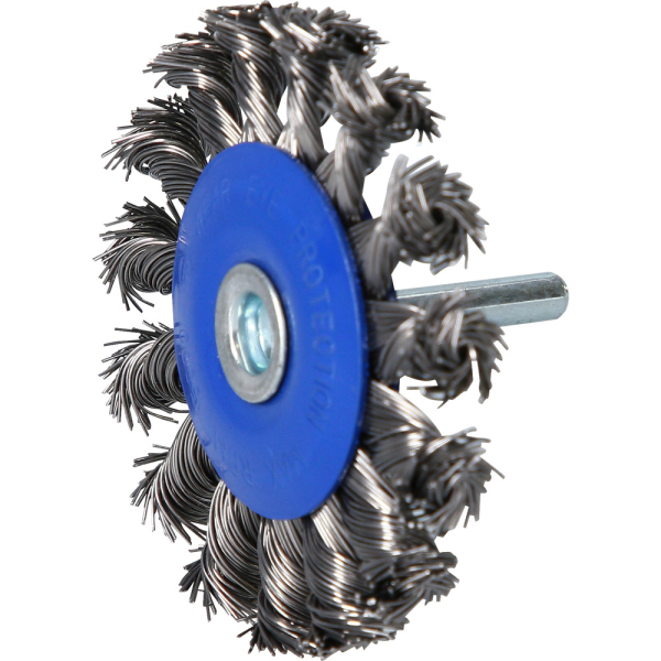Brosse circulaire Ø75mm, queue de serrage 6mm BT103109 Brilliant Tools