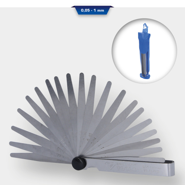 Jauge d’épaisseur, 0,05 - 1mm BT114901 Brilliant Tools