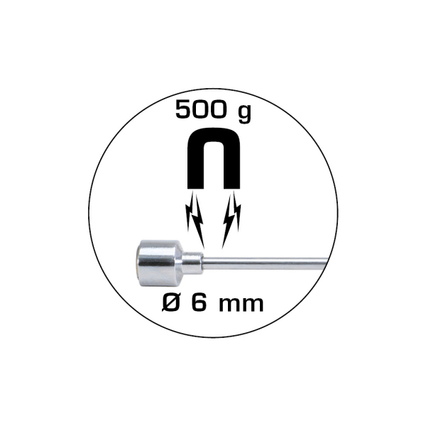 Aimant télescopique 2 en 1, Ø 6mm, 500g, L. 150 - 675mm BT115903 Brilliant Tools