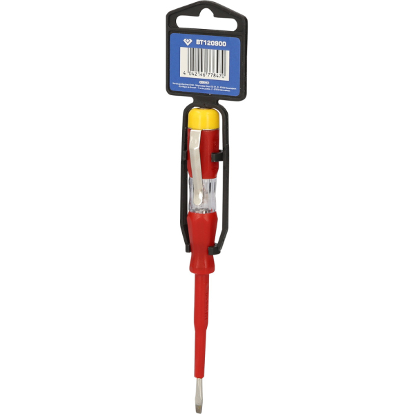 Tournevis testeur 100-500V, Fente 3,0mm, L.140mm BT120900 Brilliant Tools