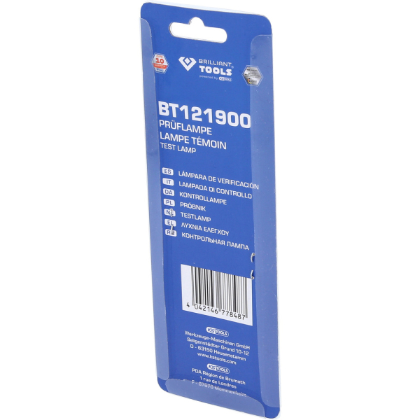 Lampe de test 6-24V - L.100mm BT121900 Brilliant Tools
