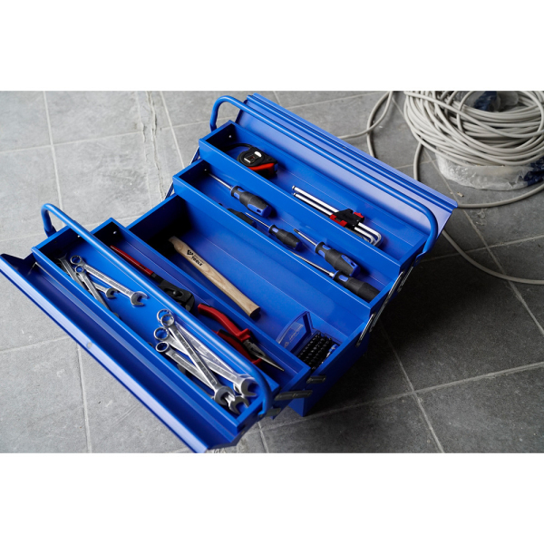Caisse à outils métallique, 5 compartiments, L.530mm BT150800 Brilliant Tools