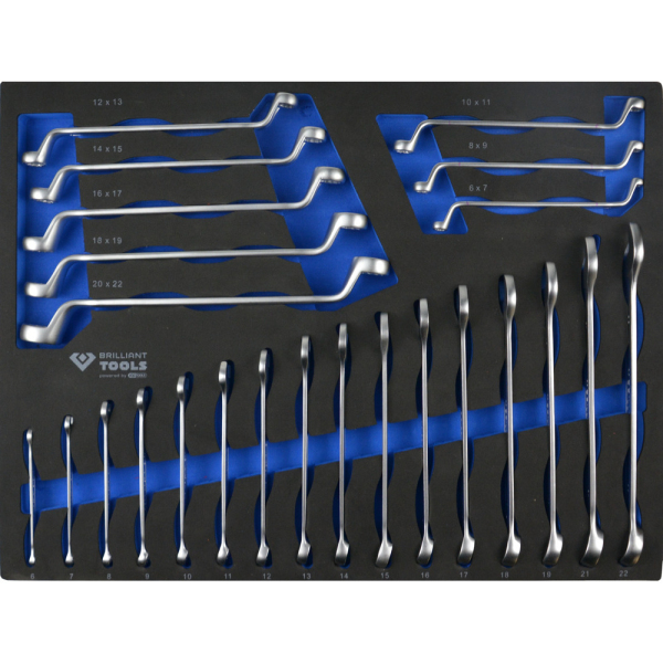 Servante d'atelier 7 tiroirs équipée de 347 outils BT153347 Brilliant Tools