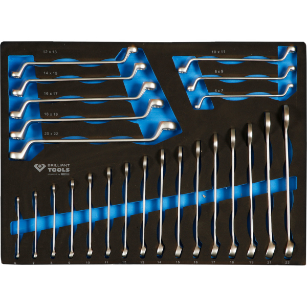 Servante d'atelier 7 tiroirs équipée de 473 outils BT153473 Brilliant Tools