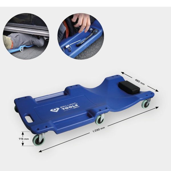 Chariot de visite, 1030x480x115 mm BT156905 Brilliant Tools