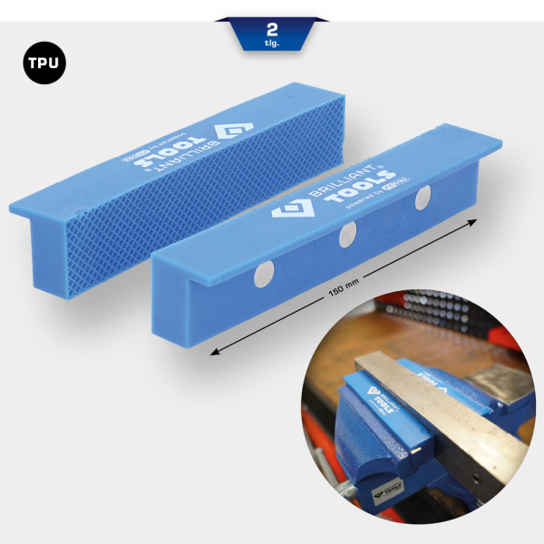 Mordaches maillées en plastique ABS, 2 pcs BT156941 Brilliant Tools