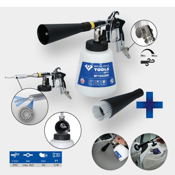 Pistolet pneumatique de nettoyage BT160300 Brilliant Tools