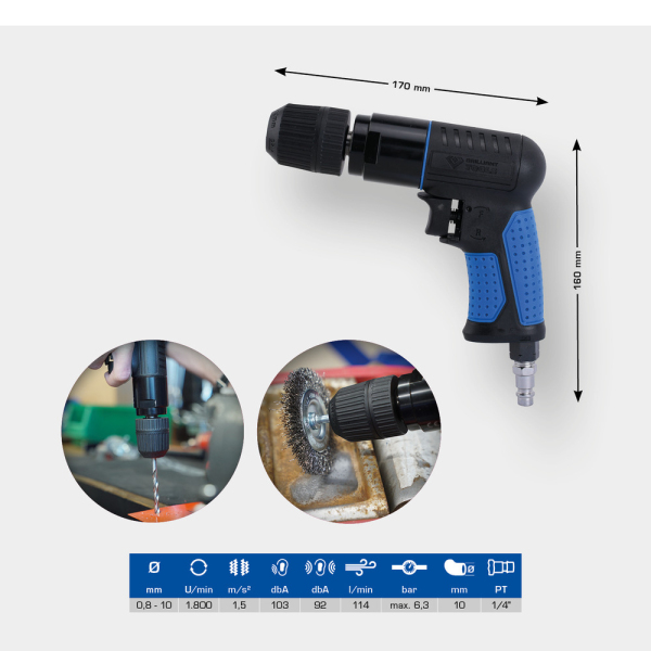 Perceuse pneumatique BT160704 Brilliant Tools