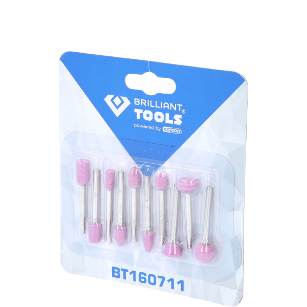 Jeu de fraises pour meuleuse stylo, 10 pcs BT160711 Brilliant Tools