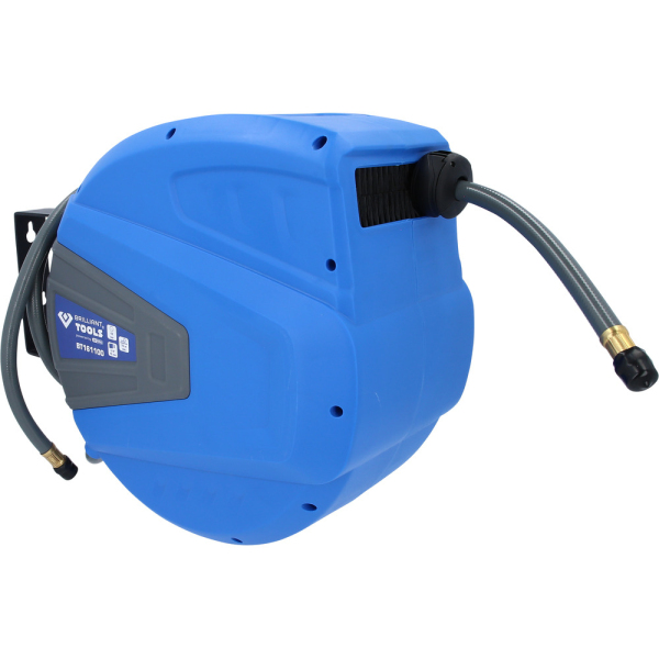 Enrouleur air et eau mural Ø10mm, 15m BT161100 Brilliant Tools