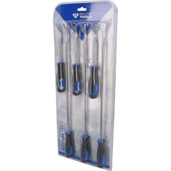 Jeu d'outils pour dégrafer les clips d’habillage, 6 pcs BT511045 Brilliant Tools