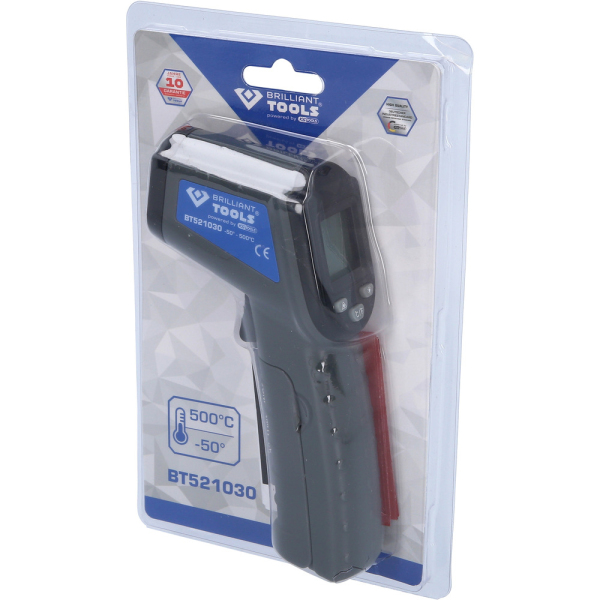 Thermomètre laser, - 50° à + 500°C BT521030 Brilliant Tools