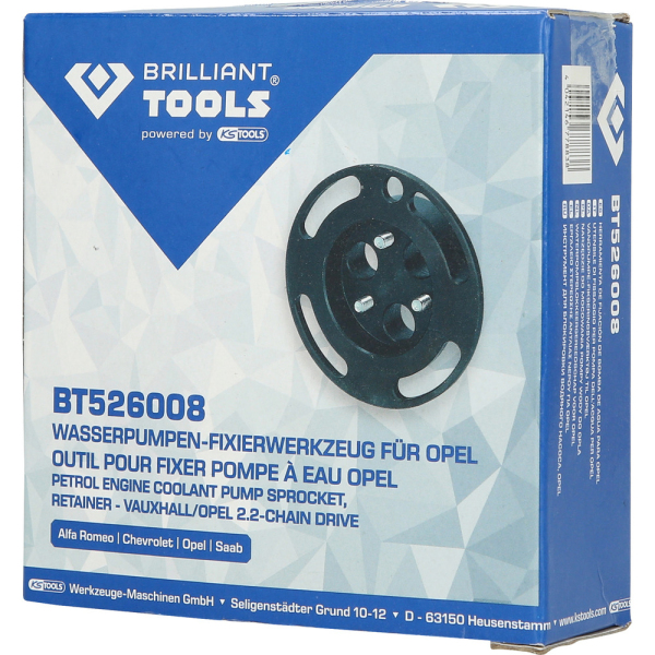 Flasque pour blocage de pompe à eau OPEL BT526008 Brilliant Tools