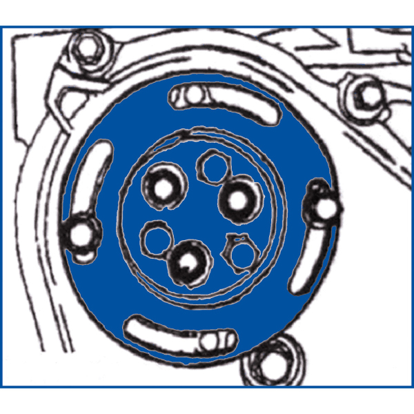 Flasque pour blocage de pompe à eau OPEL BT526008 Brilliant Tools