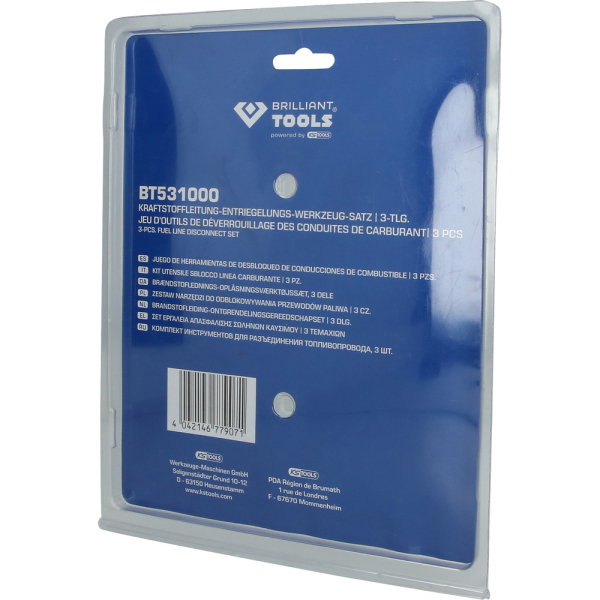 Jeu de pinces de déverrouillage de conduite de carburant, 3 pcs BT531000 Brilliant Tools
