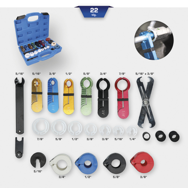 Jeu d’outils pour déverrouillage des conduites, 22 pcs BT531050 Brilliant Tools