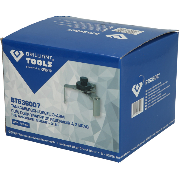 Clés pour trappe de réservoir à 3 bras BT536007 Brilliant Tools