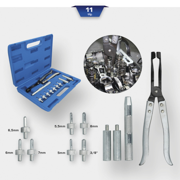 Coffret d'outils pour changement des joints de soupape, 11 pcs BT541100 Brilliant Tools
