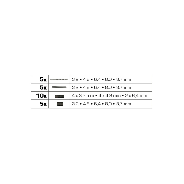 Jeu d’extracteurs de vis, 25 pcs BT541900 Brilliant Tools