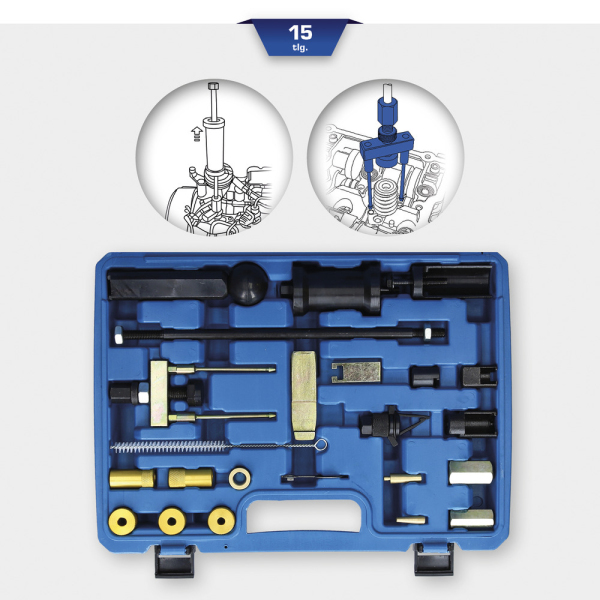 Jeu de montage/démontage de douilles FSI, 15 pcs BT551360 Brilliant Tools