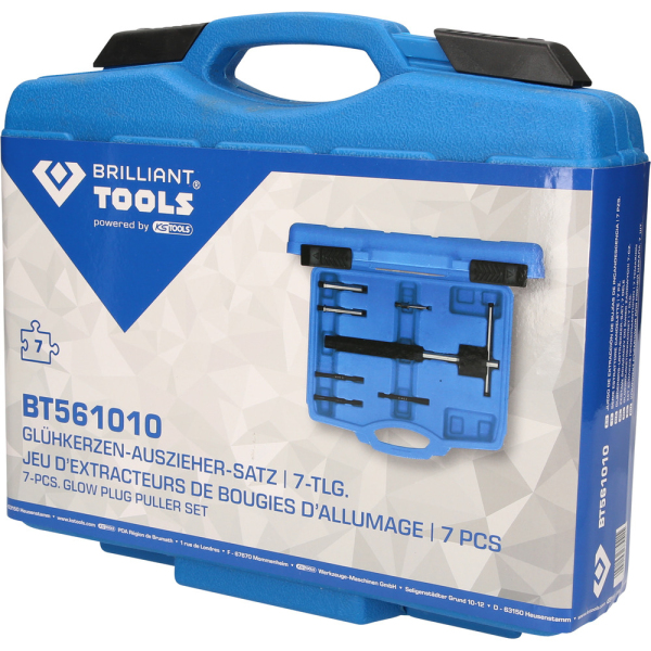 Jeu d’extracteurs pour bougies de préchauffage, 7 pcs BT561010 Brilliant Tools