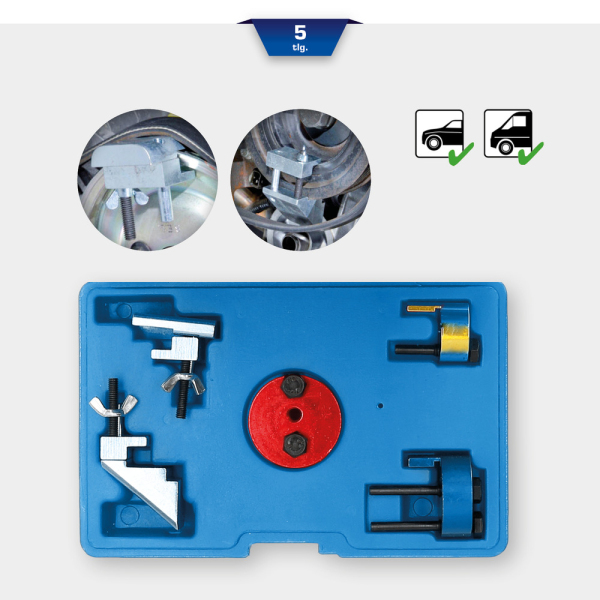 Jeu d’outils de montage et démontage pour courroie trapézoïdale , 5 pcs BT571080 Brilliant Tools
