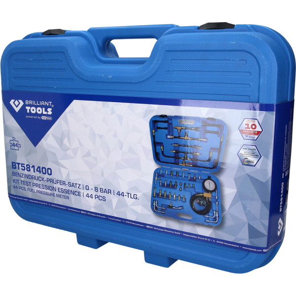 Coffret de contrôle de pression essence, 44 pcs BT581400 Brilliant Tools